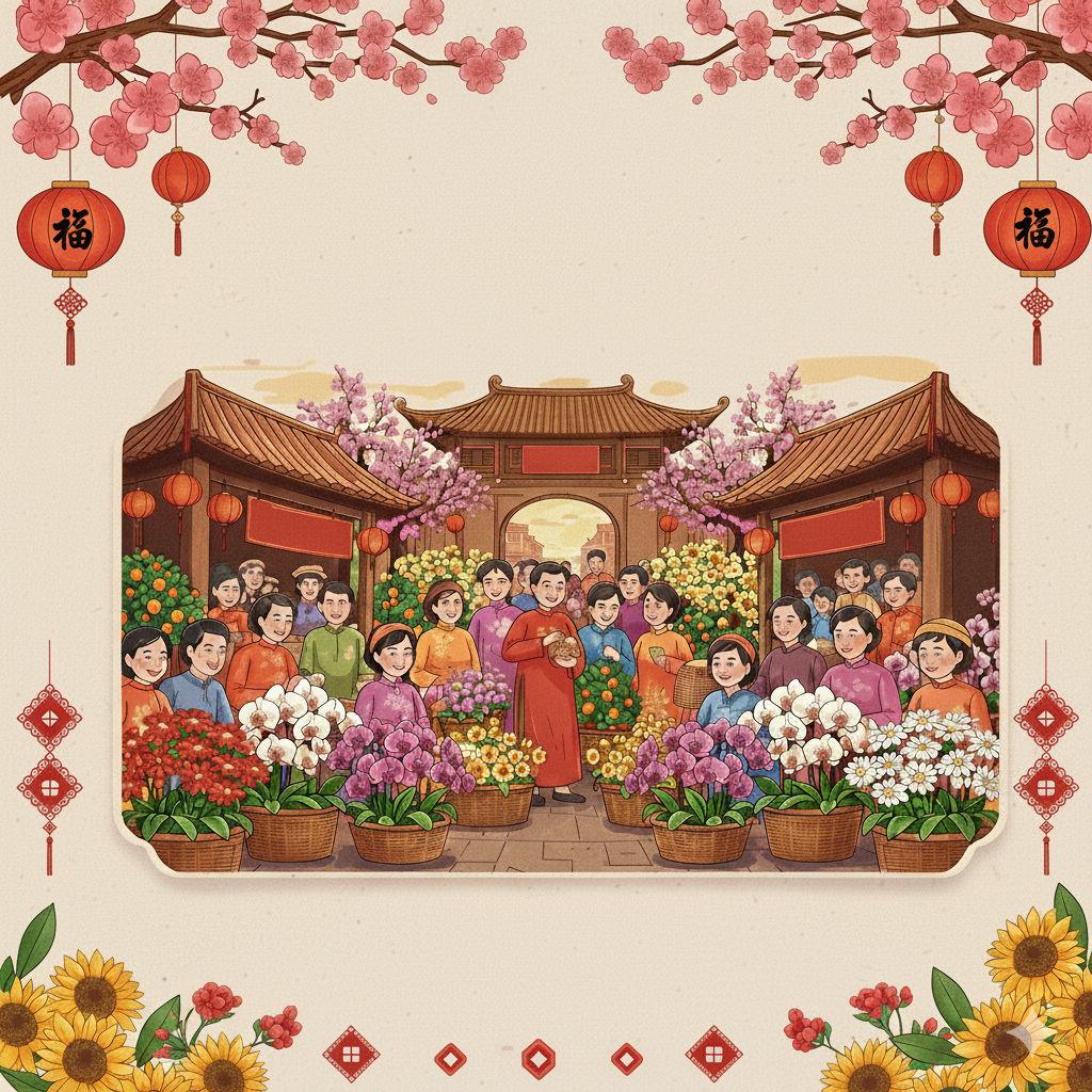 Chợ hoa Xuân Bính Ngọ năm 2026