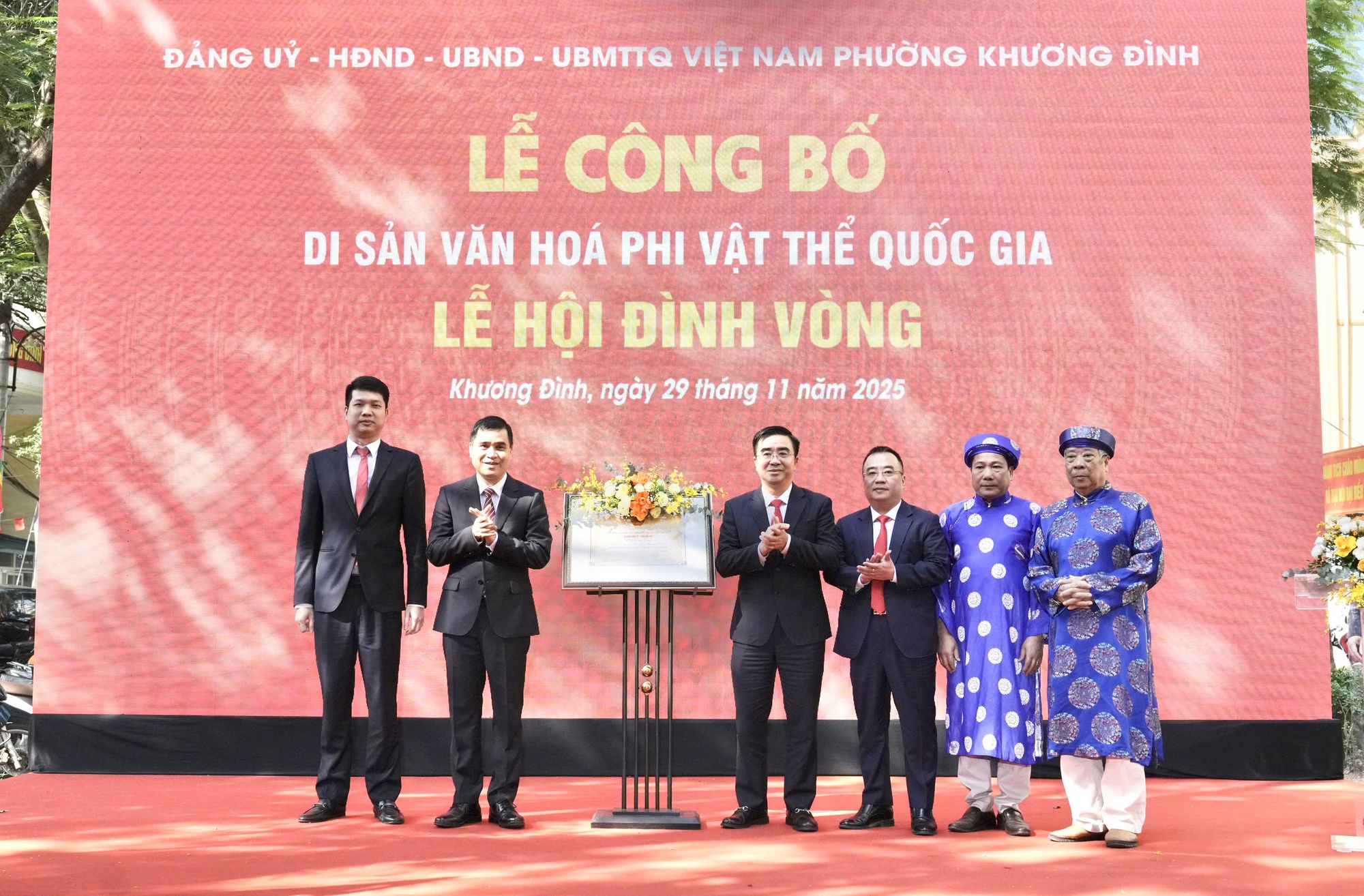 Lễ công bố Di sản văn hóa phi vật thể Quốc gia lễ hội truyền thống đình Vòng