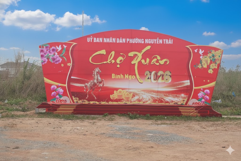 Chợ hoa Xuân phường Nguyễn Trãi xuân Bính Ngọ 2026