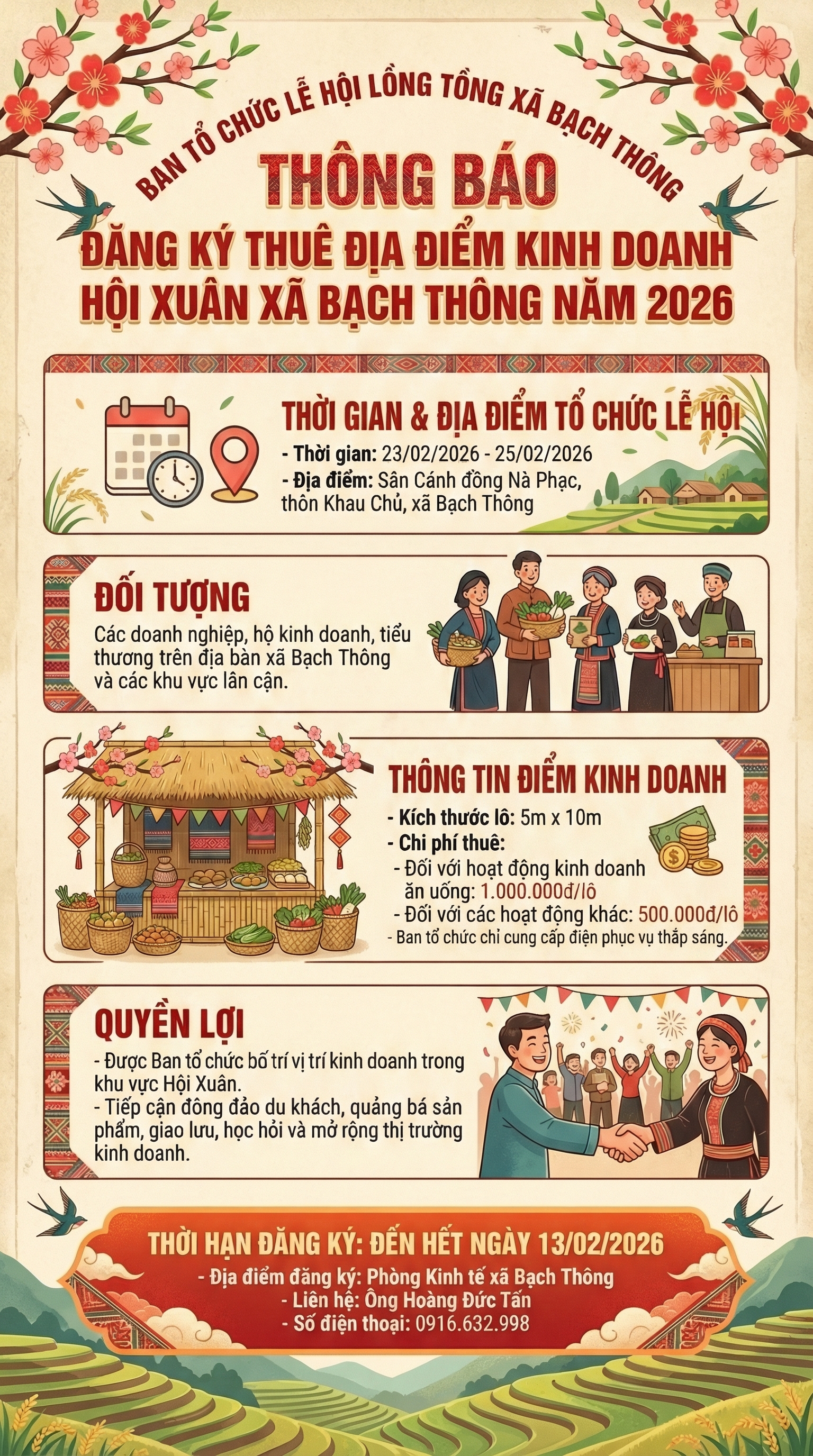 Hội Xuân xã Bạch Thông năm 2026