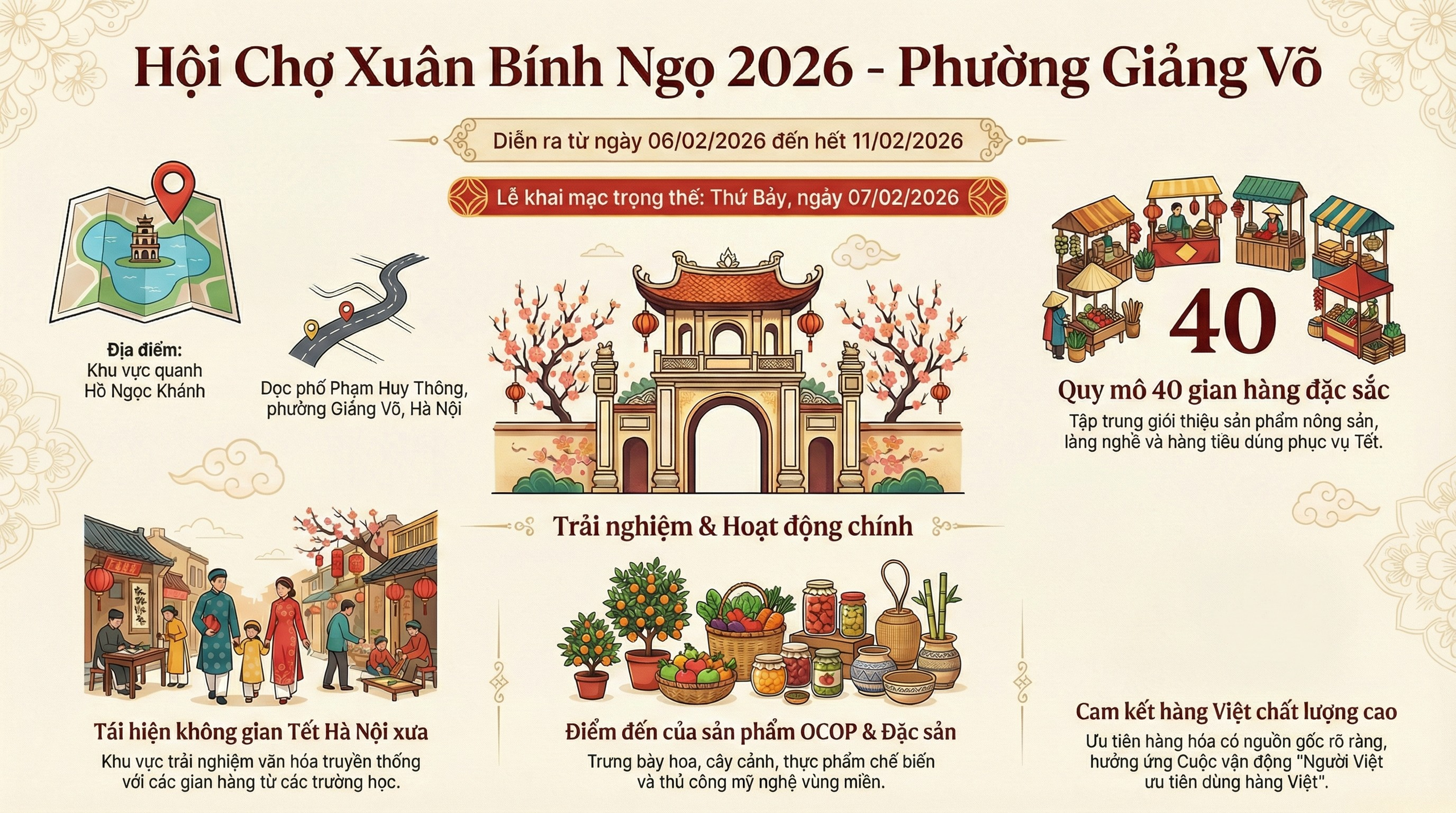 Hội chợ Xuân Bính Ngọ 2026