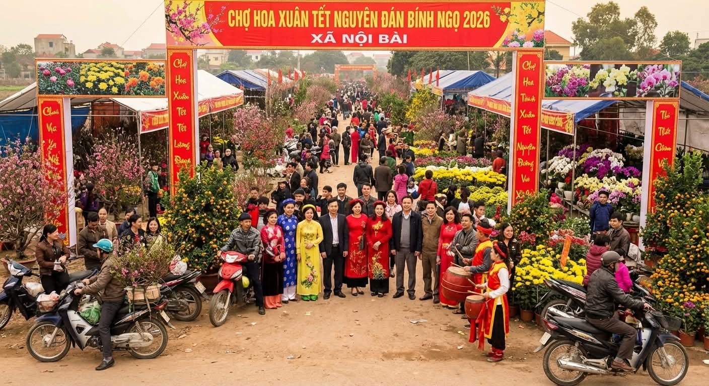 Hội chợ Tết, Chợ hoa xuân Bính Ngọ xã Nội Bài năm 2026