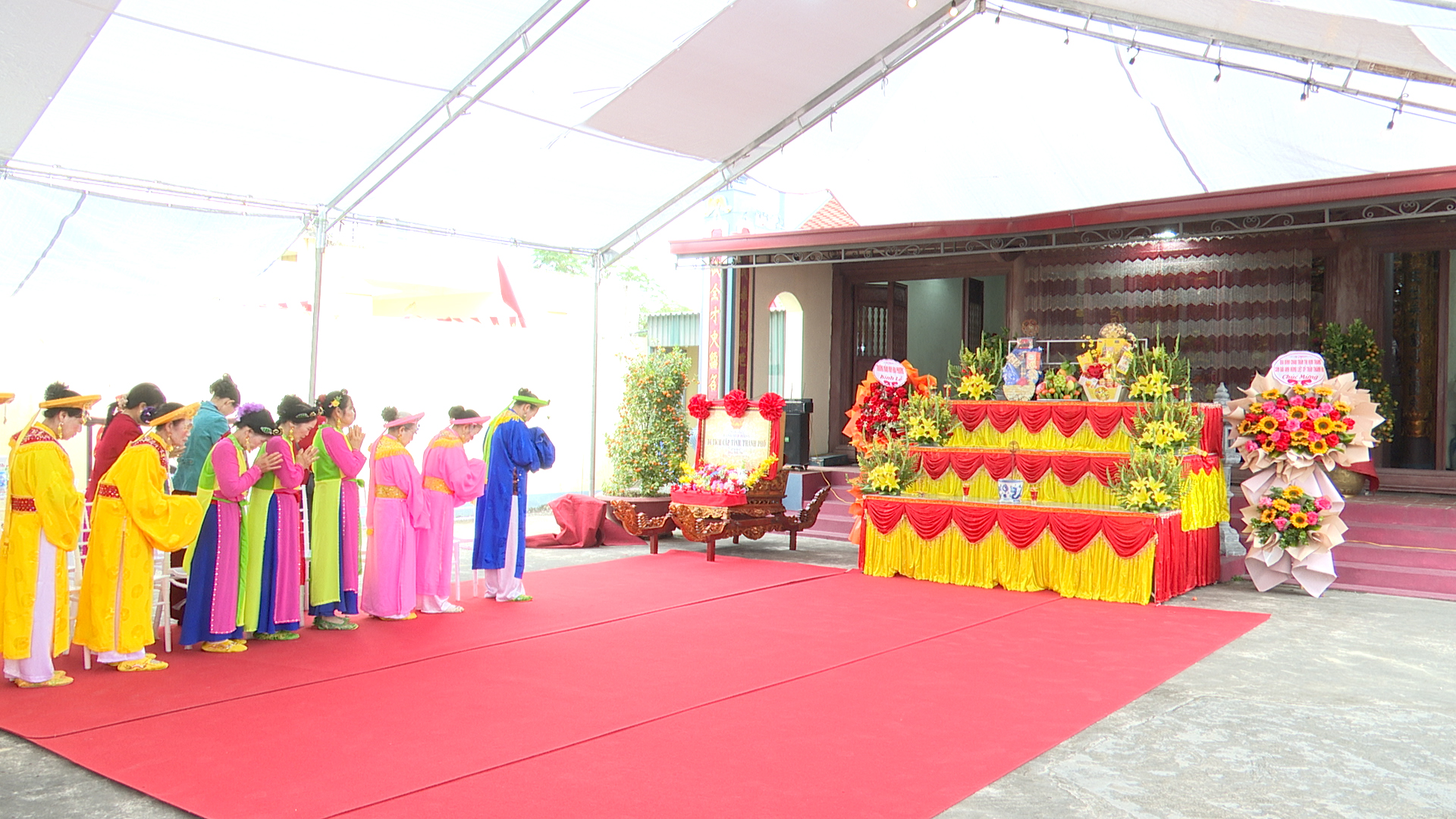 Lễ đón nhận Bằng xếp hạng di tích lịch sử và lễ hội truyền thống đình Đẩu Vũ