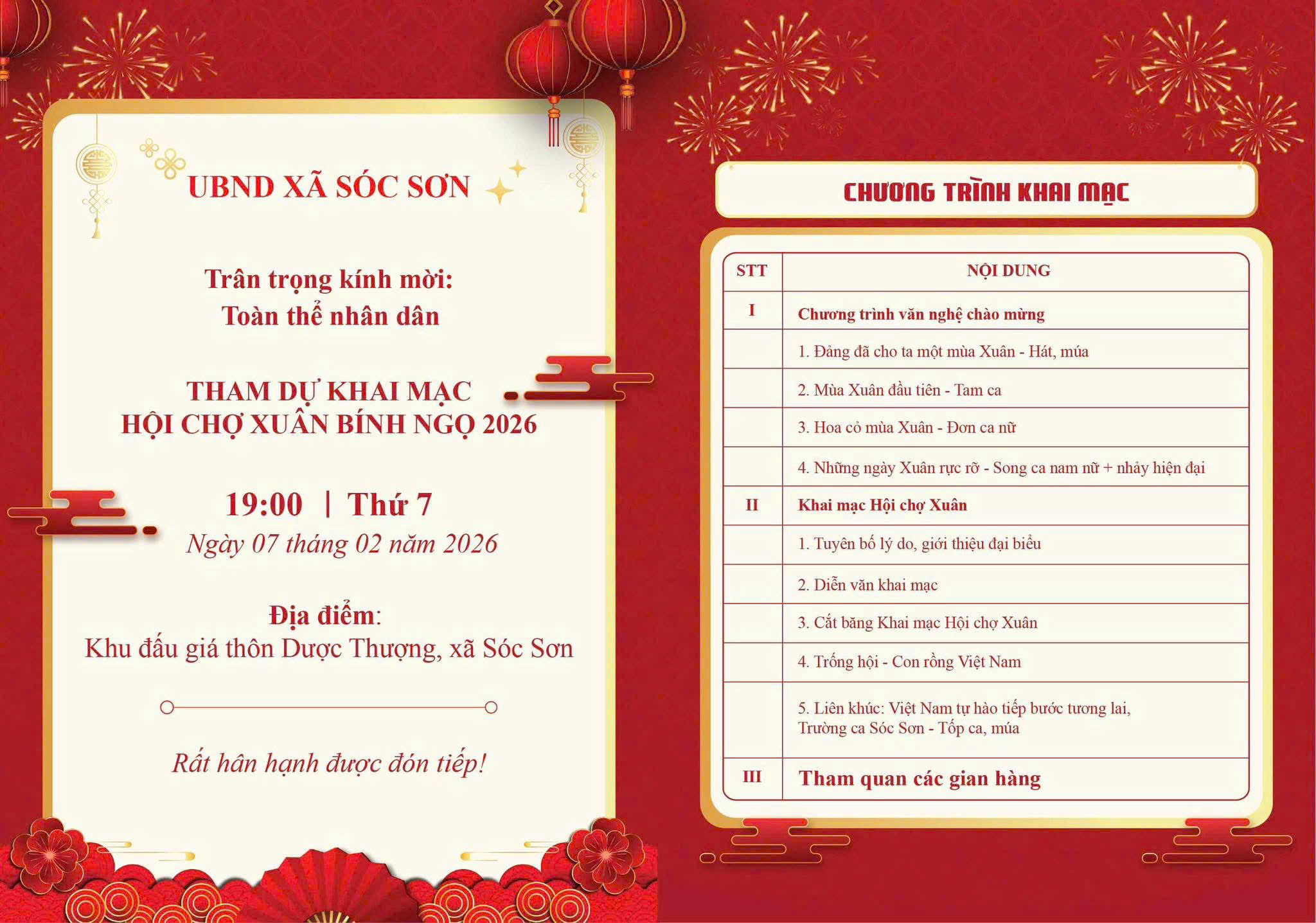 Hội chợ Xuân Bính Ngọ 2026