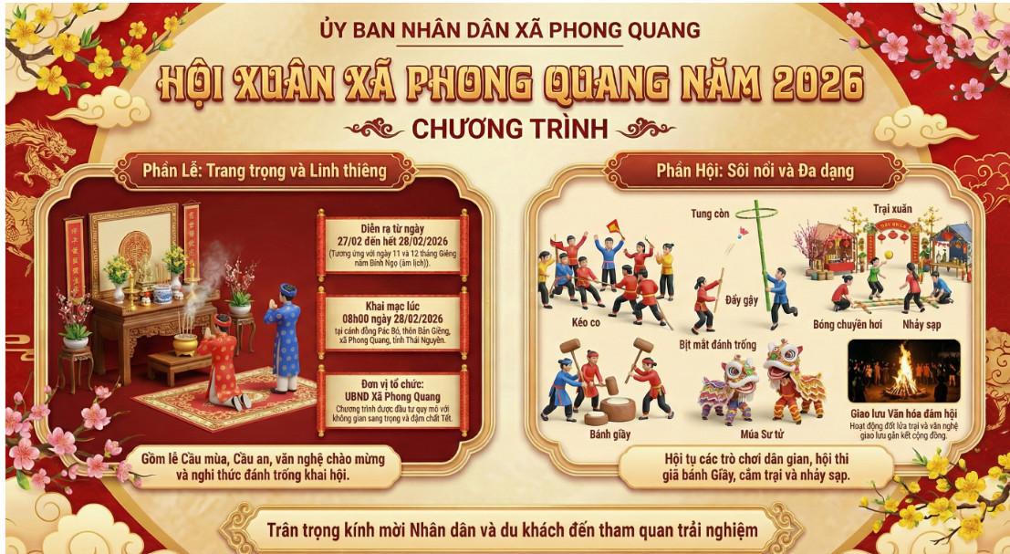 Hội Xuân xã Phong Quang năm 2026