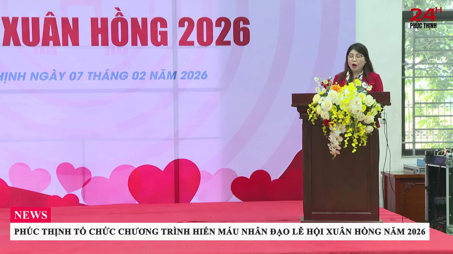 Chương trình hiến máu nhân đạo – Lễ hội Xuân Hồng năm 2026