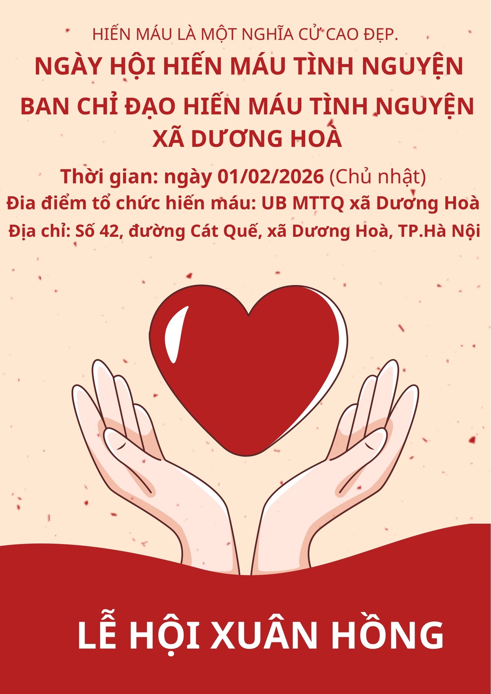 Lễ hội Xuân hồng năm 2026